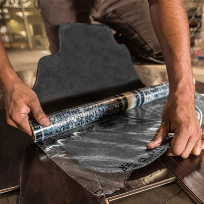 Film de protecție adeziv pentru covoare auto Dealerul trebuie să îndepărteze capacul de protecție, covorașe din plastic 3mil